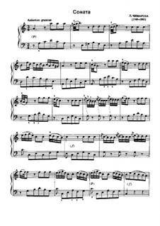 Sonata in A Minor: Para Piano by Domenico Cimarosa