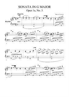 Five Sonatas, Op.1a: Soneto No.3 by Muzio Clementi
