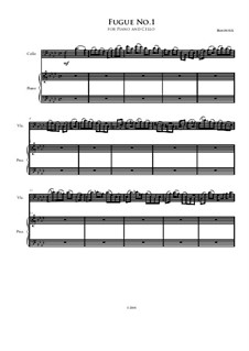 Fugue No.1 for Cello and Piano: Fugue No.1 for Cello and Piano by Irminsul Harp