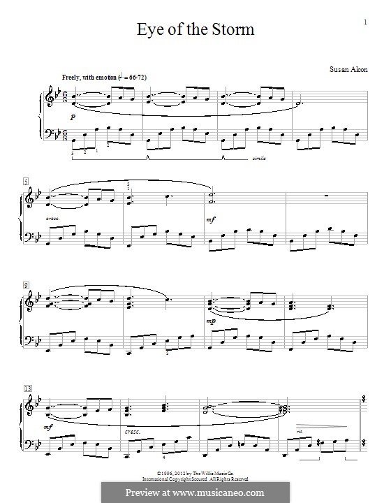 Eye of the Storm: Para Piano by Susan Alcon