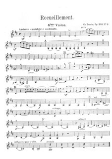 Recueillement, Op.203 No.3: Parte de Violino IV by Charles Dancla