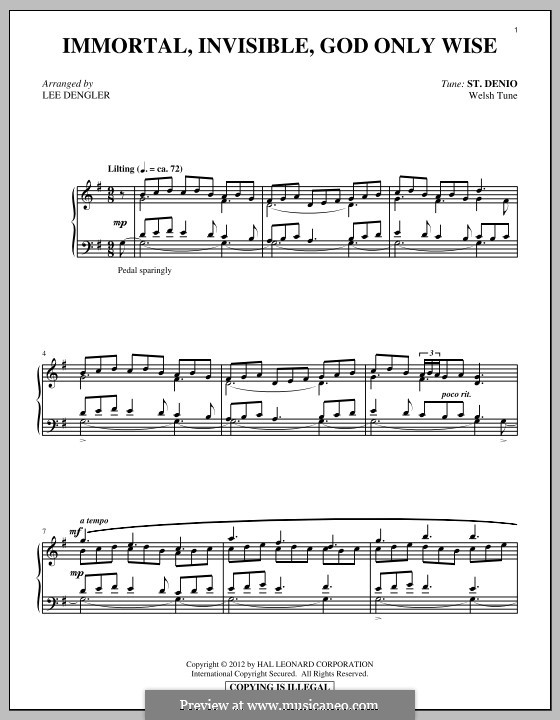 Immortal, Invisible: Para Piano by folklore