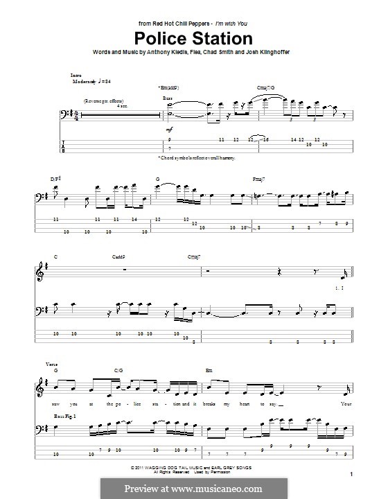 Police Station (Red Hot Chili Peppers): para baixo by Flea, Anthony Kiedis, Chad Smith, Josh Klinghoffer