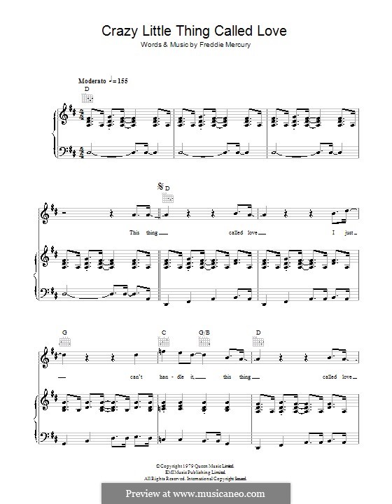 Vocal version: Para vocais e piano (ou Guitarra) by Freddie Mercury