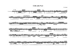 Cello suite No.2, MVWV 267: Cello suite No.2 by Maurice Verheul