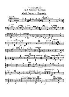 In a Summer Garden: Parte percussão by Frederick Delius