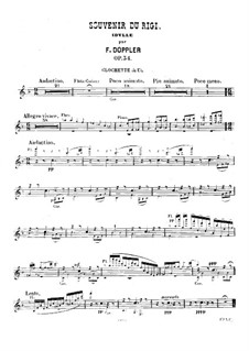 Souvenir du Rigi, Op.34: Glockenspiel part by Franz Doppler