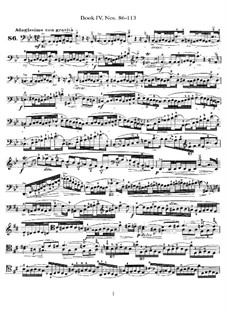 One Hundred and Thirteen Etudes for Cello: livros IV by Friedrich Dotzauer