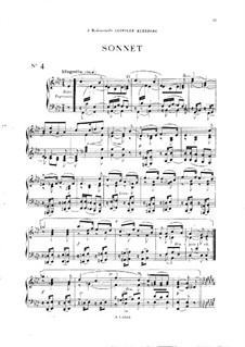 Vingt pièces nouvelles: No.4 Sonnet by Théodore Dubois