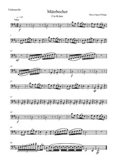 Märzbecher: Nr.1 Cro-Küsse – Cellostimme by Hans-Jürgen Philipp