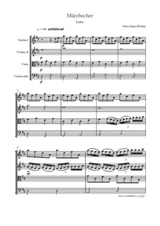 Märzbecher: Nr.3 Lenz – Partitur by Hans-Jürgen Philipp