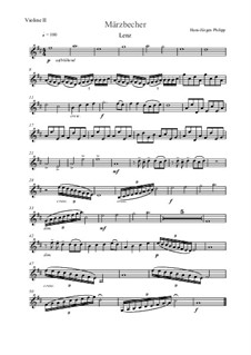 Märzbecher: Nr.3 Lenz – Violinstimme II by Hans-Jürgen Philipp