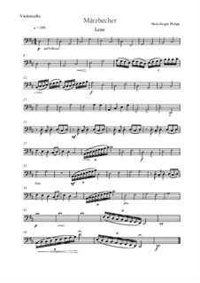 Märzbecher: Nr.3 Lenz – Cellostimme by Hans-Jürgen Philipp