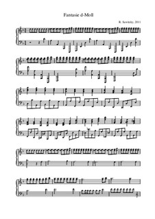 Fantasie d-Moll, Op.9c: Fantasie d-Moll by Raphael Sawitzky