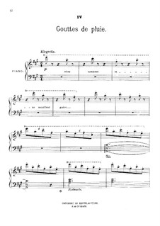 Au jardin: No.4 Gouttes de pluie by Théodore Dubois