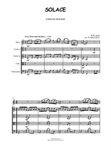 Solace: For flute, violin, viola and cello by Scott Joplin