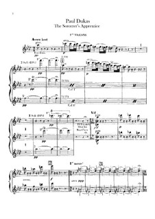 L'apprenti sorcier (The Sorcerer's Apprentice): violino parte I by Paul Dukas