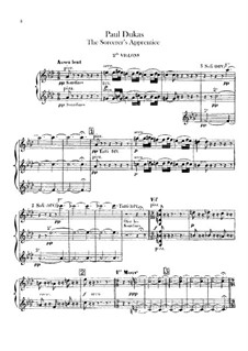 L'apprenti sorcier (The Sorcerer's Apprentice): violino parte II by Paul Dukas