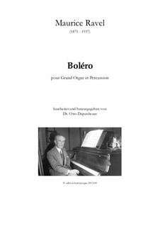 Bolero, M.81: For organ and percussion by Maurice Ravel
