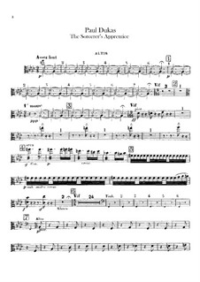 L'apprenti sorcier (The Sorcerer's Apprentice): parte violas by Paul Dukas