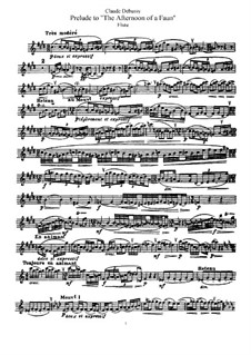 Prélude à l'après-midi d'un faune (Prelude to the Afternoon of a Faun), L.86: Arranjos para flauta e piano - Parte solo by Claude Debussy