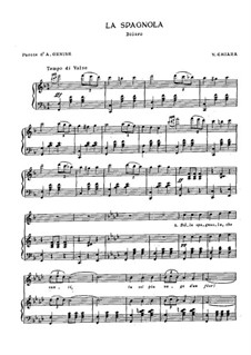 La spagnola (The Spanish Dancer): Para vocais e piano by Vincenzo di Chiara