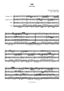 Aria: Version for brass quartet by Johann Sebastian Bach