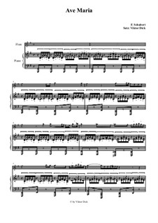 Two instruments version (with piano): para flauta e piano by Franz Schubert