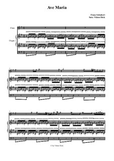Two instruments version (with organ): Para flauta e ógão by Franz Schubert