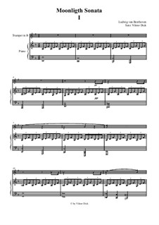 Movement I: fpara trompeta em B e piano by Ludwig van Beethoven