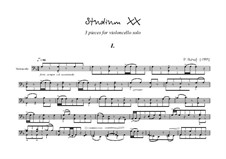 Studium XX for cello solo: Studium XX for cello solo by Peter Petrof