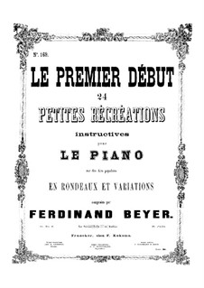 Le Premier Début, Op.83: No.6 Variation on 'La sonnambula' by V. Bellini by Ferdinand Beyer