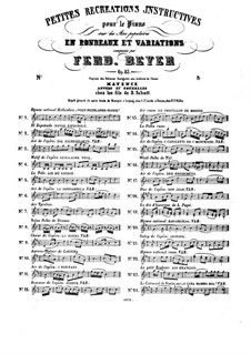 Le Premier Début, Op.83: No.18 Variation sur le Duo favori de l'opéra Don Juan de Mozart by Ferdinand Beyer