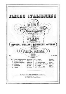 Fleurs Italiennes, Op.87: No.2 Beatrice di Tenda by Ferdinand Beyer