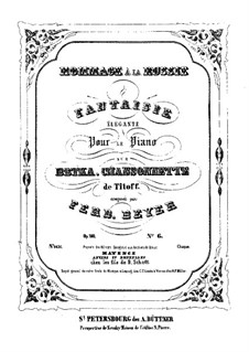 Twelve Elegant Fantasias on Russian Themes by Various Composers, Op.100: No.6 Chansonnette de Titoff by Ferdinand Beyer