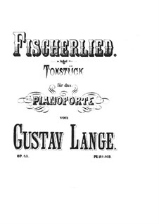 Fischerlied, Op.43: Für einen Interpreten by Gustav Lange