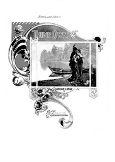 Dein eigen (Thine Own), Op.54: para um único musico (Editado por H. Bulow) by Gustav Lange