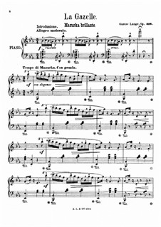 La Gazelle, Op.336: La Gazelle by Gustav Lange