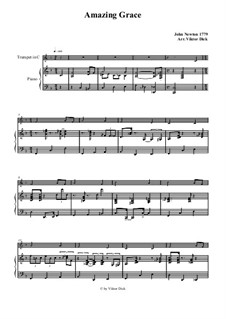 Solo instrument and piano version: para trompeta em C e piano by folklore
