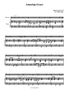 Solo instrument and piano version: para fagote e piano by folklore