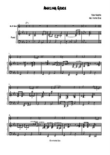 Solo instrument and piano version: para alto saxofone e piano by folklore