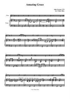 Solo instrument and piano version: para oboe e piano by folklore