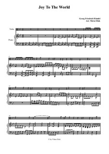 Two instruments version: para viola e piano by Georg Friedrich Händel