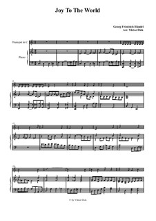 Two instruments version: para trompeta em C e piano by Georg Friedrich Händel