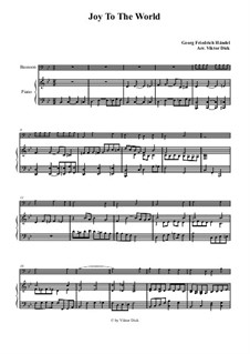 Two instruments version: para fagote e piano by Georg Friedrich Händel