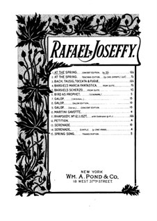 At the Spring: Para Piano by Rafael Joseffy
