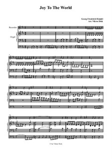 Two instruments version: Para gravador e órgão by Georg Friedrich Händel