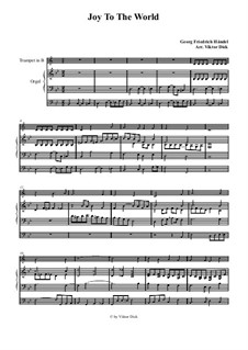 Two instruments version: Para trompete em B e órgão by Georg Friedrich Händel