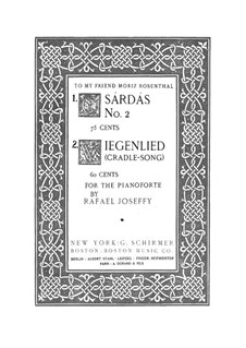 Csárdás No.2 in G Sharp Minor: Para Piano by Rafael Joseffy