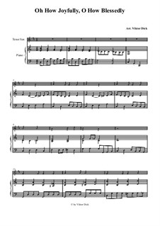 O Sanctissima (Oh, How Joyfully): Para saxofone tenor e piano by folklore